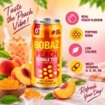 Bobaz Peach Bubble Tea1