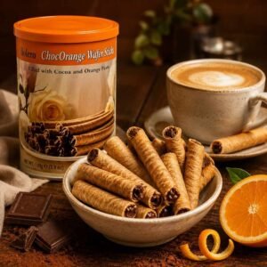 Bolero ChocOrange Wafer Sticks 110g - Cocoa & Orange Filled Crispy Wafers