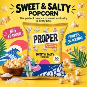 Propercorn Sweet & Salty Popcorn Caramelised Sea Salt Snack - 32x14g