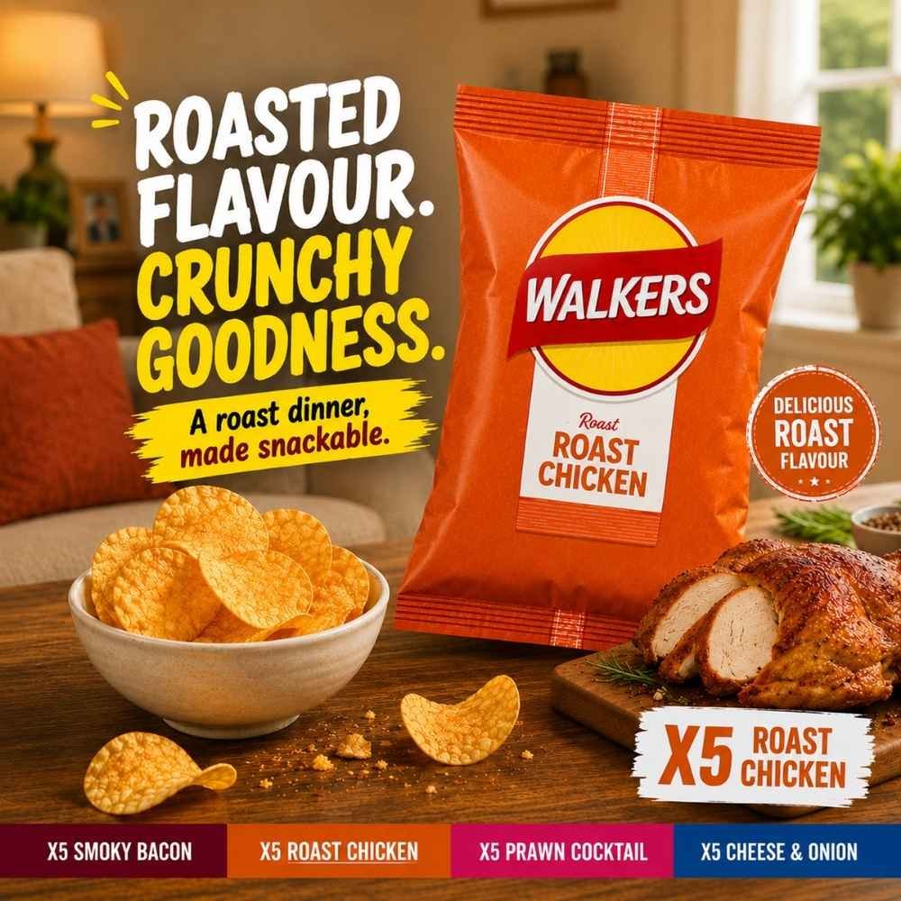 Walkers Meaty Chips Pack2 Dpr